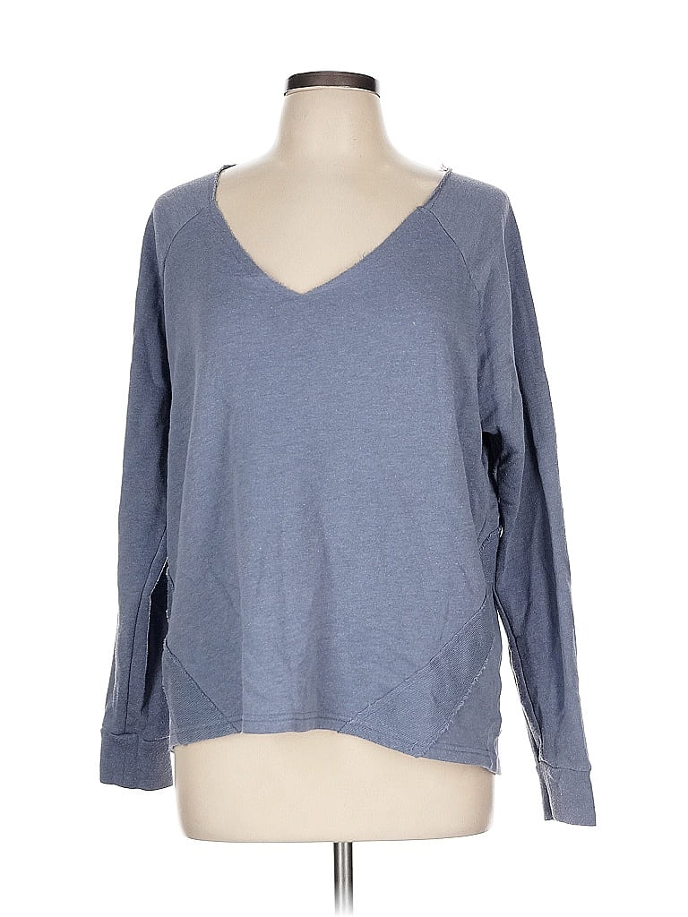 Pre-owned Z By Zella Pullover Sweater In Blue