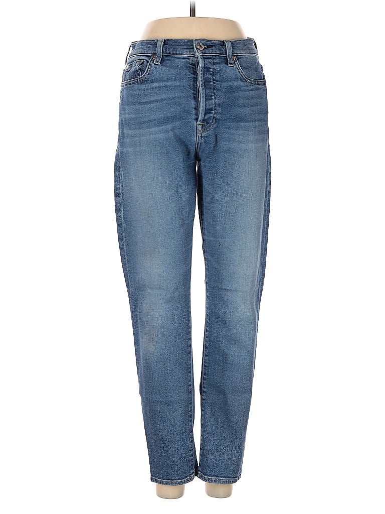 Pre-owned 7 For All Mankind Jeans In Blue
