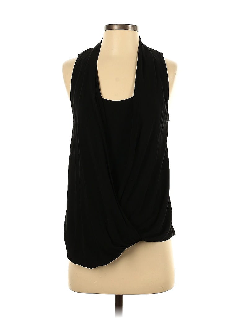 Armani Exchange 100% Rayon Black Sleeveless Blouse Size S - photo 1