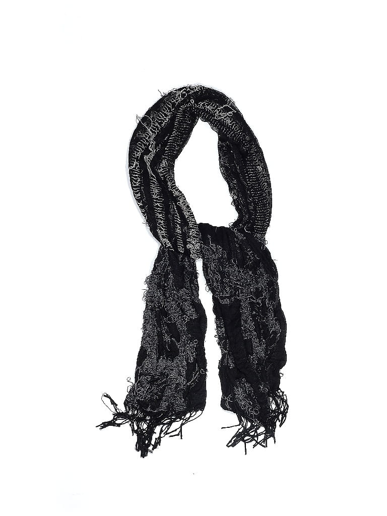 Pre-owned Love Stitch Scarf In Black