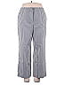 St. John Stripes Gray Casual Pants Size 14 - photo 1