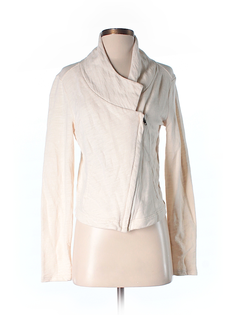 Ann Taylor LOFT 100% Cotton Solid Beige Jacket Size S - 71% off | thredUP