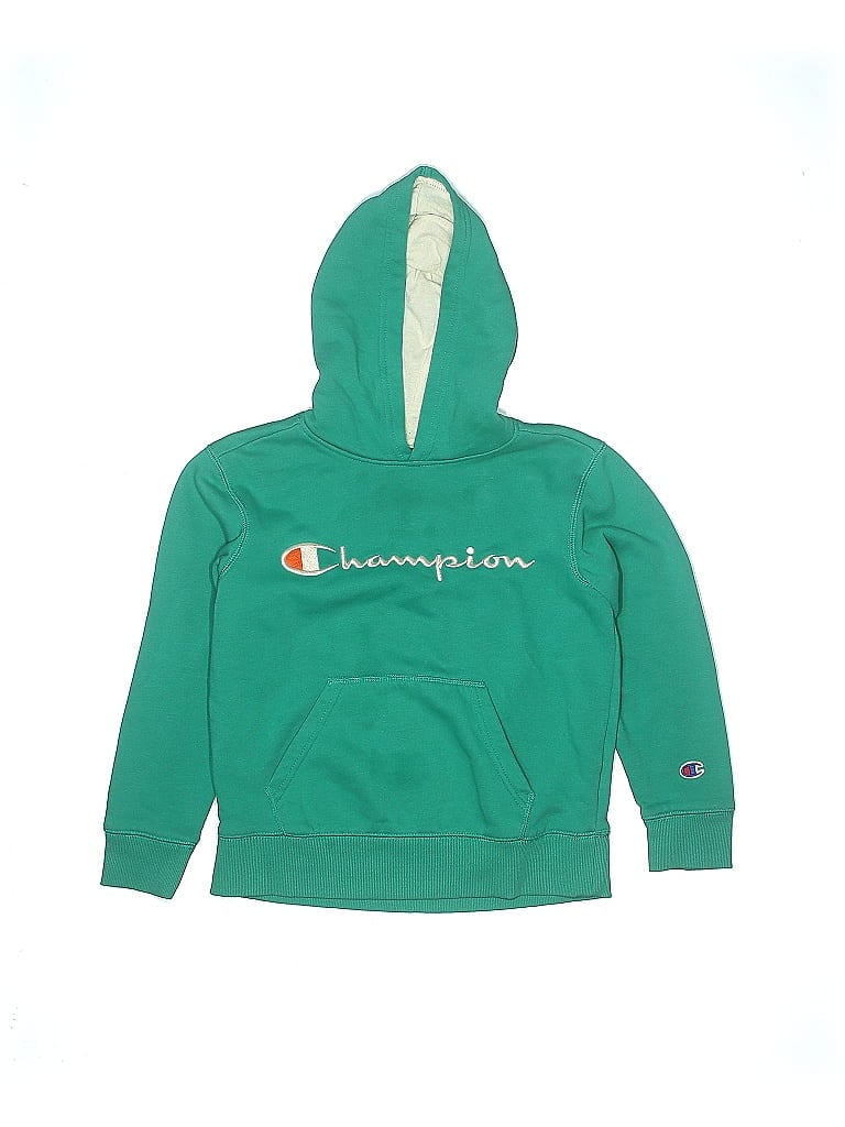 Pre-owned Champion Kids' Pullover Hoodie In Blue