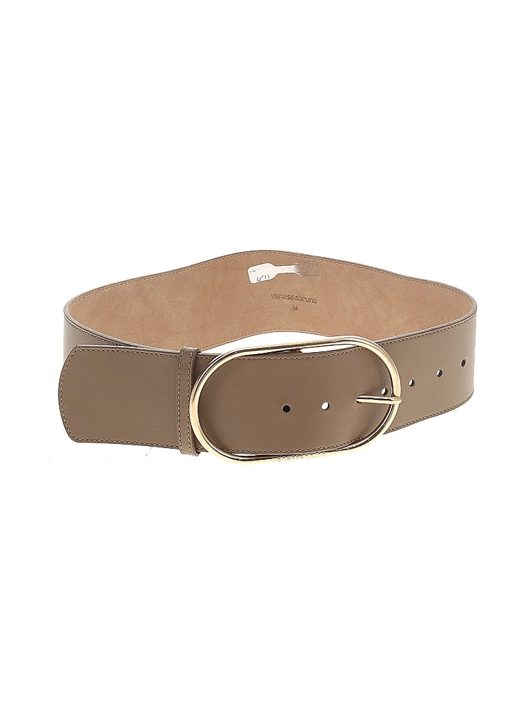 Vanessa Bruno 100% Leather Brown Tan Leather Belt Size M - photo 1