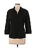 Express 100% Polyester Black 3/4 Sleeve Blouse Size 9 - 10 - photo 1