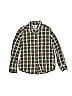 Burton 100% Cotton Plaid Green Long Sleeve Button-Down Shirt Size 8 (big kids) - photo 1