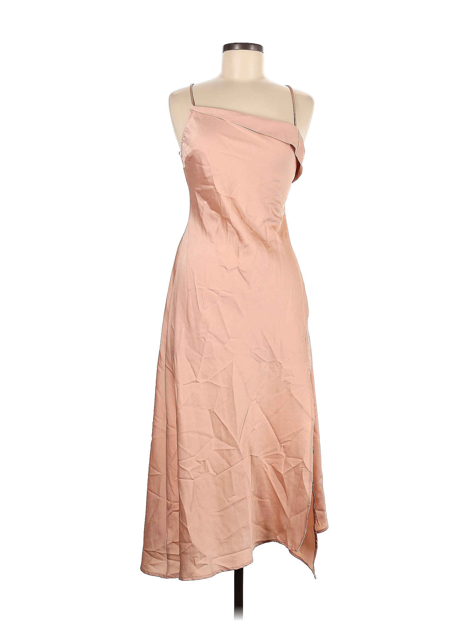 ASTR The Label 100 Polyester Tan Cocktail Dress Size M 68 off ThredUp