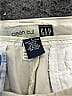 Gap 100% Cotton Solid Silver Ivory Khakis Size 1 - photo 3