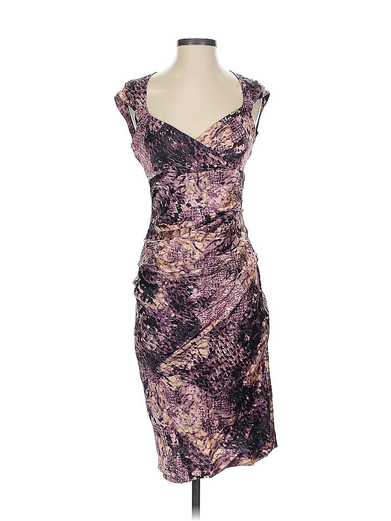 Robe De Cocktail Suzi Chin Pour Boutique Maggie - Taille 12 - Charbon - Neuf Avec étiquettes