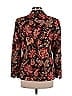 Talbots 100% Cotton Floral Black Blazer Size 6 - photo 2