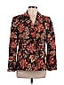 Talbots 100% Cotton Floral Black Blazer Size 6 - photo 1