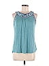 Fossil Teal Sleeveless Blouse Size M - photo 1