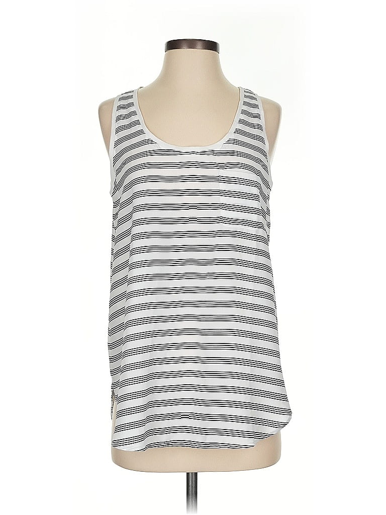 Pre-owned Ann Taylor Loft Outlet Sleeveless Top Gray Scoop Neck Tops