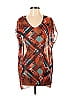 CAbi 100% Polyester Brown Short Sleeve Blouse Size XS - photo 1
