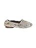 Salpy Metallic Gray Tan Flats Size 8 - photo 1