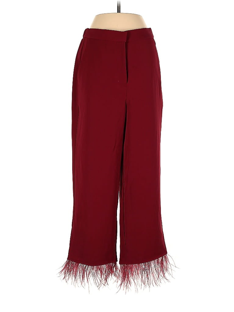 WAYF Burgundy Casual Pants Size S - photo 1