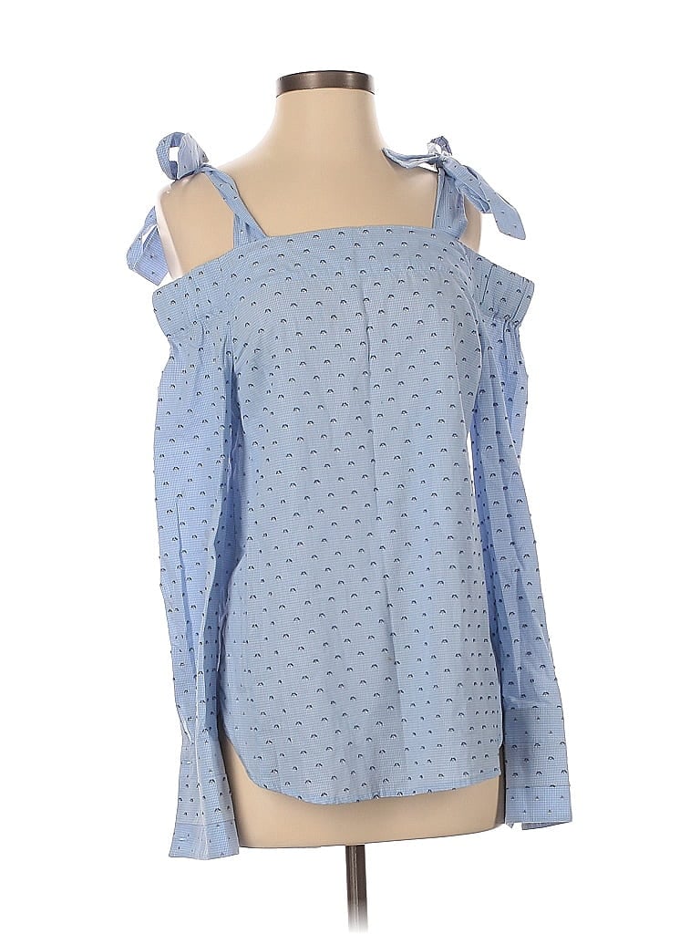 Click to view more detailed imagery on our partner's website Pre-owned Derek Lam 10 Crosby Long Sleeve Blouse In Blue