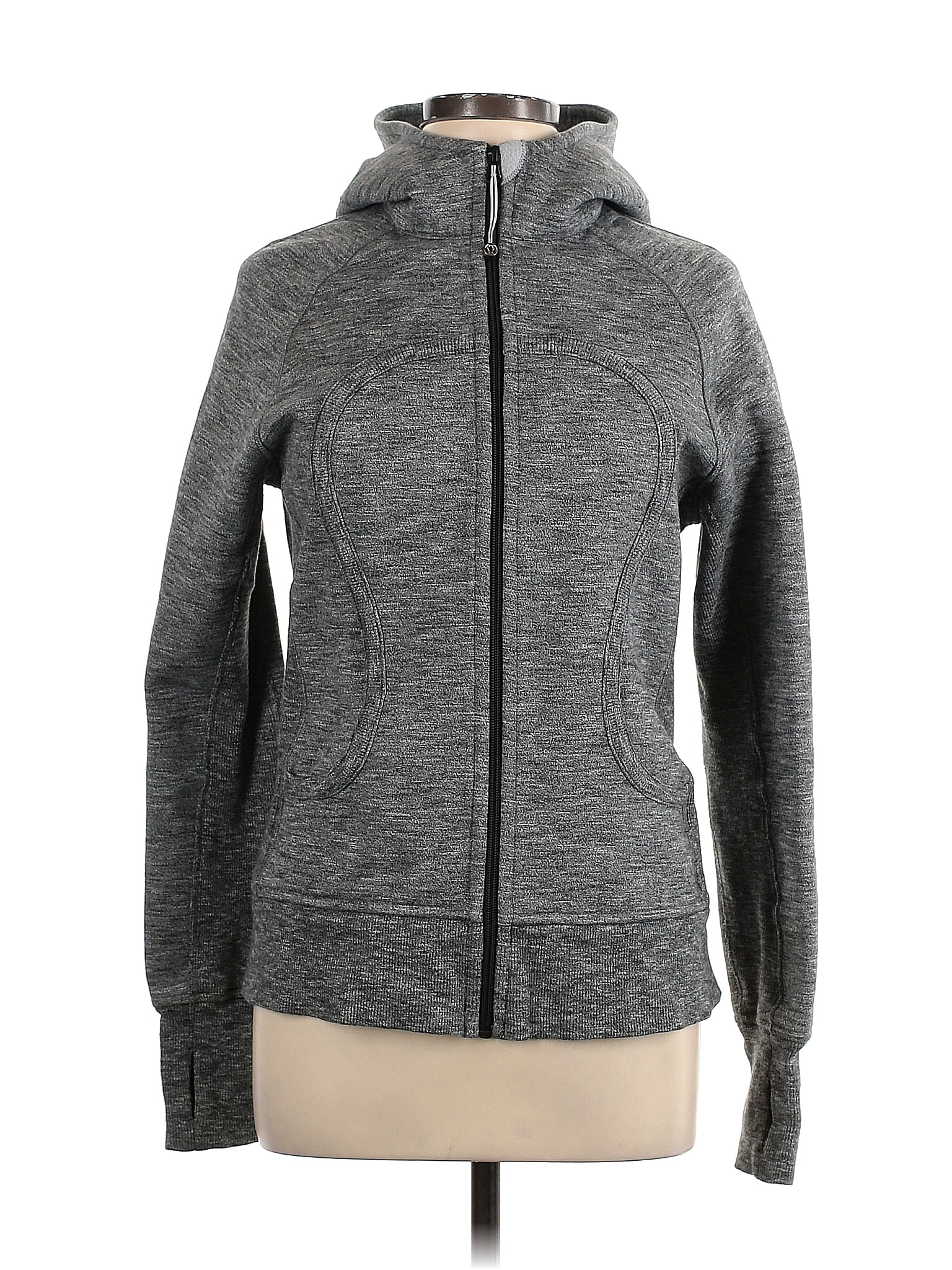 Lululemon Athletica Gray Zip Up Hoodie Size 10 43 off ThredUp