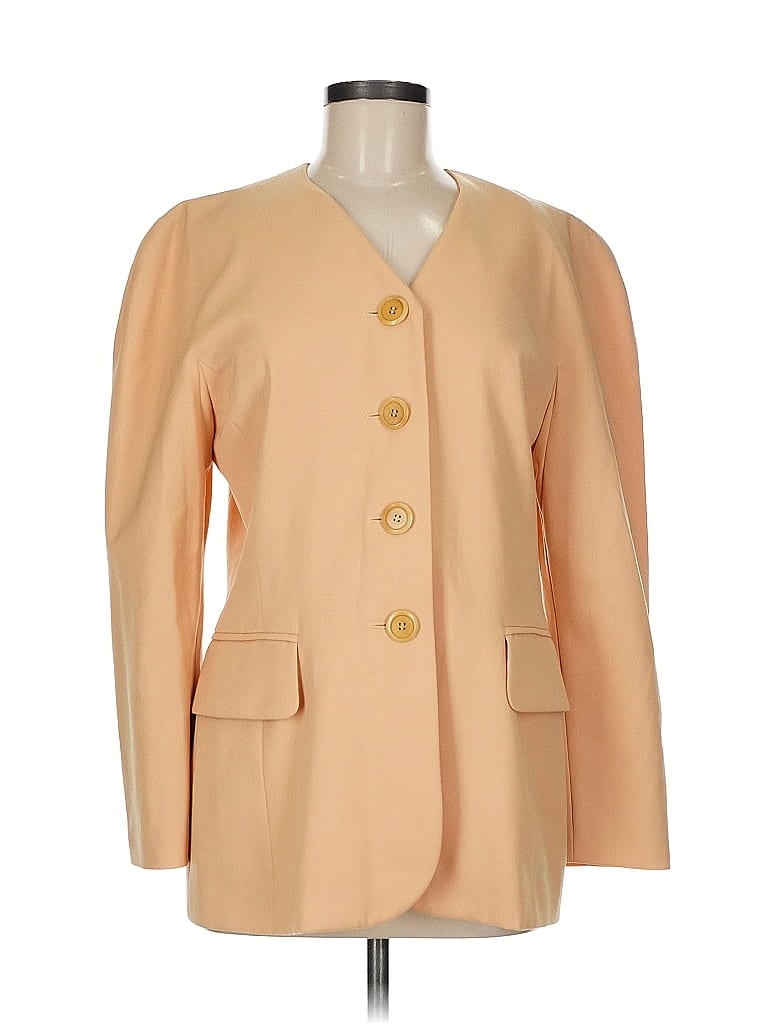 Pre-owned Escada Wool Blazer Jacket In Brown