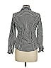 Christine Houndstooth Silver Long Sleeve Blouse Size 6 (petite) - photo 2