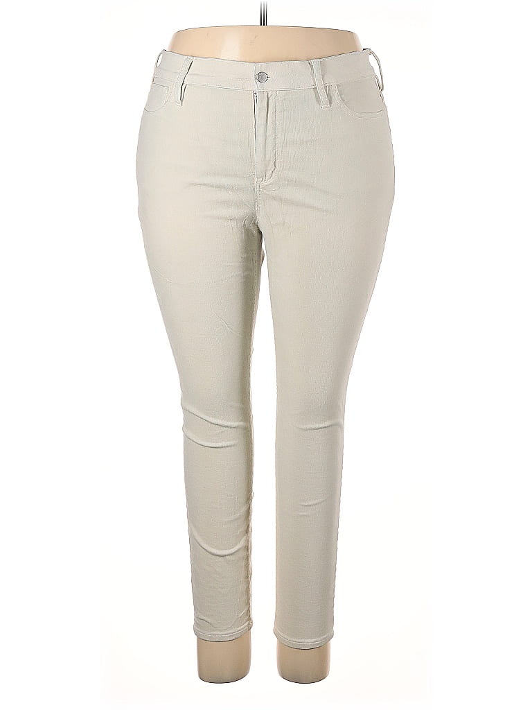 Pre-owned J.crew Factory Store Khaki Pant In White