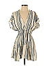 Elan Stripes Tan Casual Dress Size S - photo 1