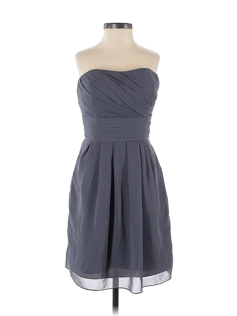 Pre-owned Bill Levkoff Cocktail Dress In Gray