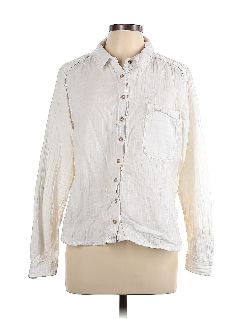 Click to view more detailed imagery on our partner's website Pre-owned Pilcro Long Sleeve Button Down Shirt In White