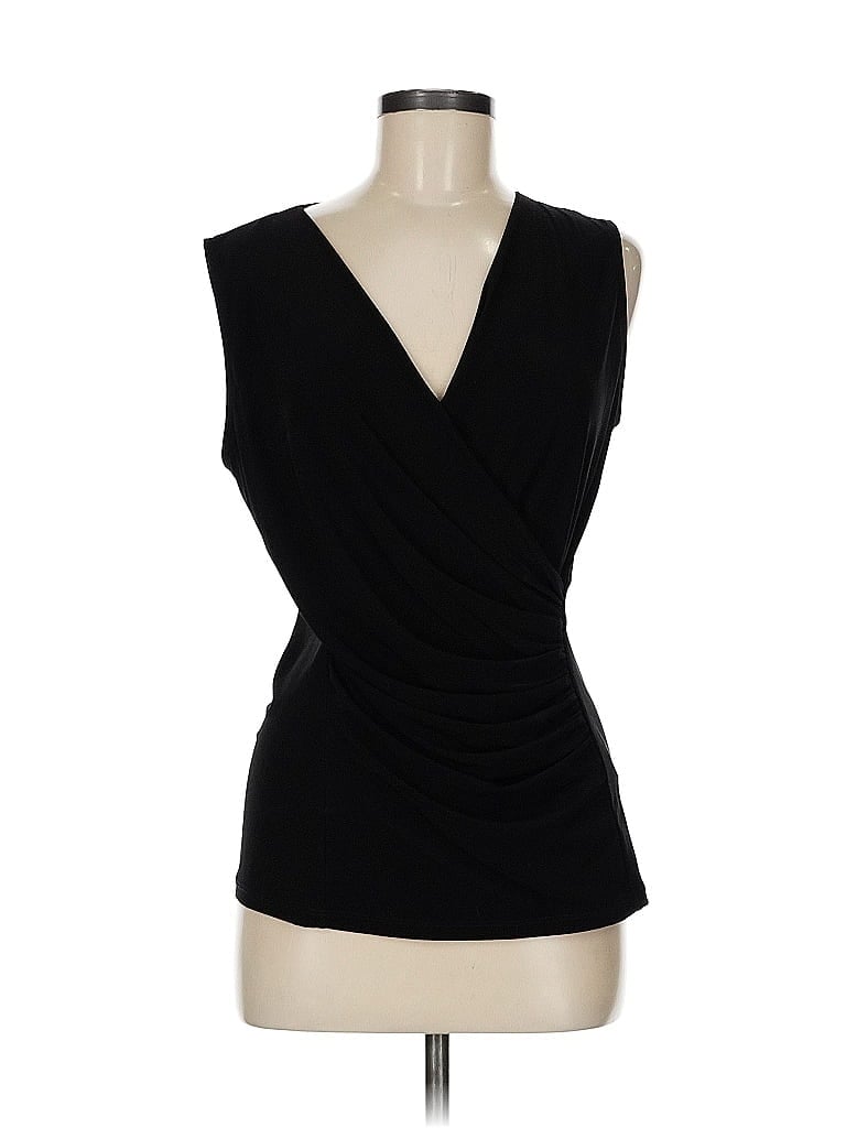 DKNY Black Sleeveless Blouse Size M - photo 1