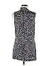 CAbi 100% Rayon Blue Sleeveless Button-Down Shirt Size M - photo 2