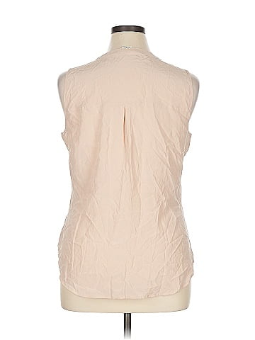 Max Studio Sleeveless Silk Top (view 2)
