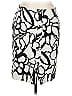 Doncaster Collection 100% Cotton Graphic Silver Casual Skirt Size 14 - photo 1