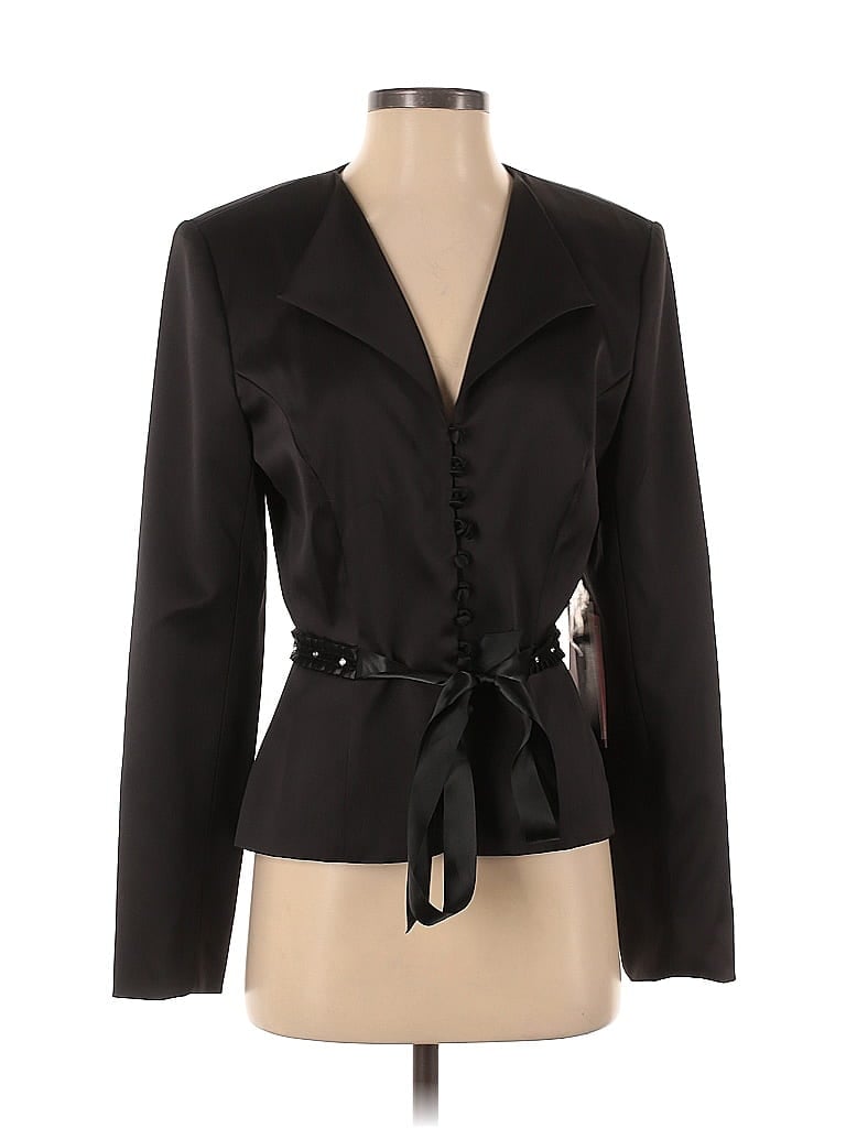 Js Collections Blazer Jacket In Black