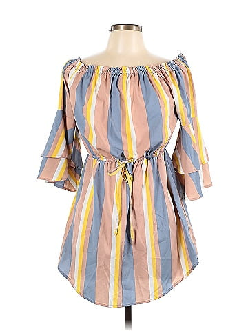 Hint of Blush 3/4 Sleeve Blouse (view 1)