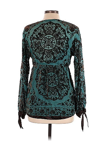 Hale Bob Long Sleeve Silk Top (view 2)