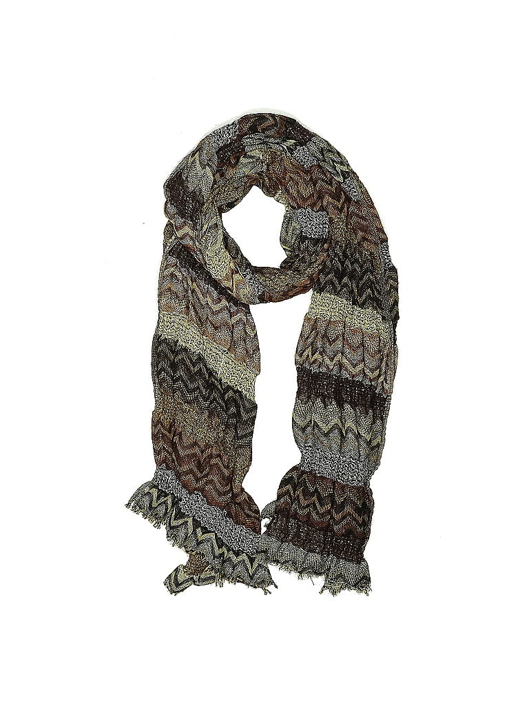 Assorted Brands 100% Polyester Brown Scarf One size - photo 1