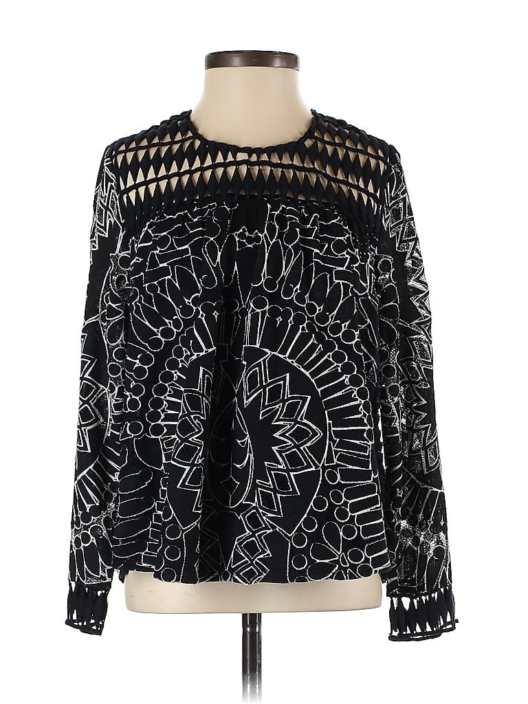 Sea New York Black Long Sleeve Blouse Size 0 - photo 1