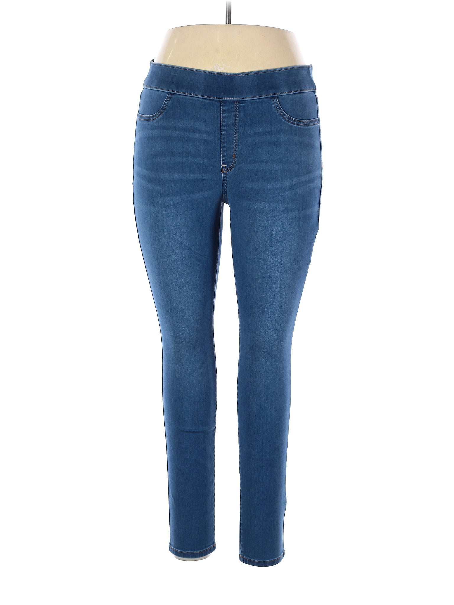 Sonoma Goods for Life Solid Blue Jeggings Size 16 55 off ThredUp