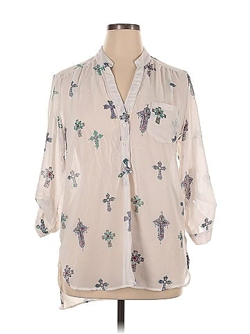 Dots 3/4 Sleeve Blouse (view 1)
