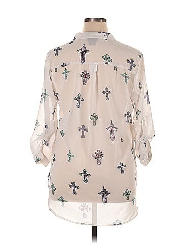 Dots 3/4 Sleeve Blouse (view 2)