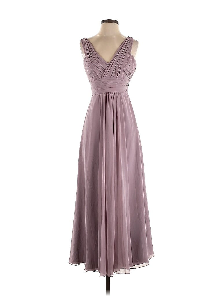 Pre-owned Monique Lhuillier Cocktail Dress In Gray