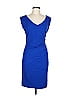 Diane von Furstenberg Solid Blue Cocktail Dress Size 8 - photo 1