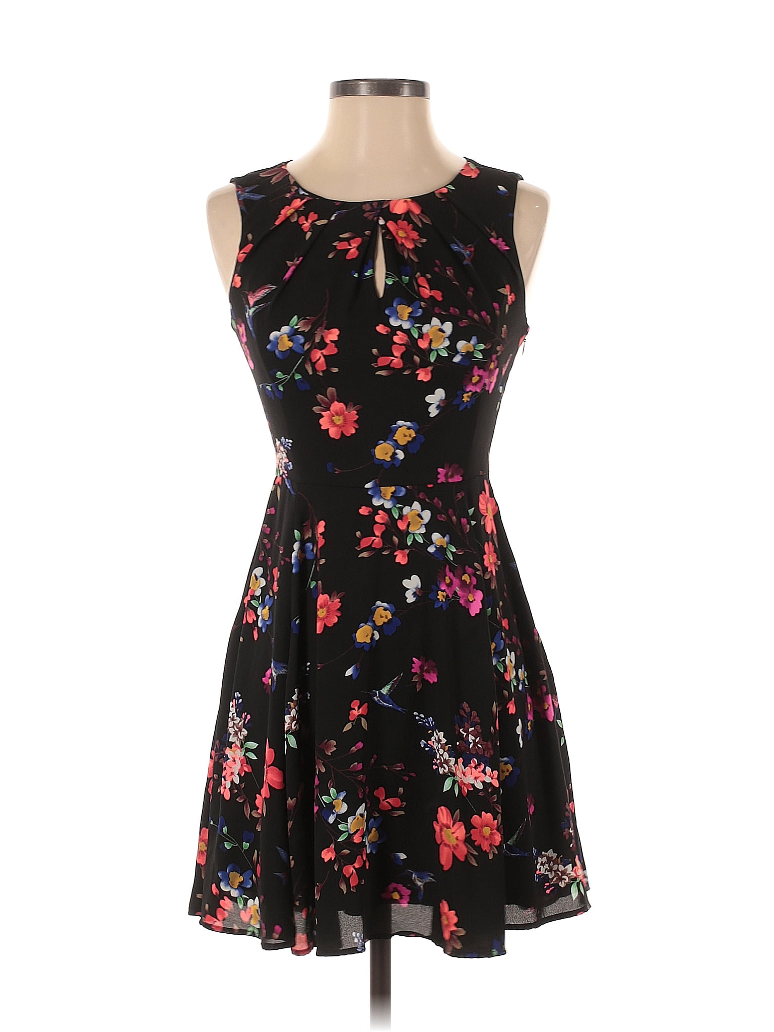 white graduation dress for women ZAPAKA Strapless A Line Lace Tea Length Pin af 🦋Zion Woods🦋 Size:Collar 16 1/2 Corporate Goth
