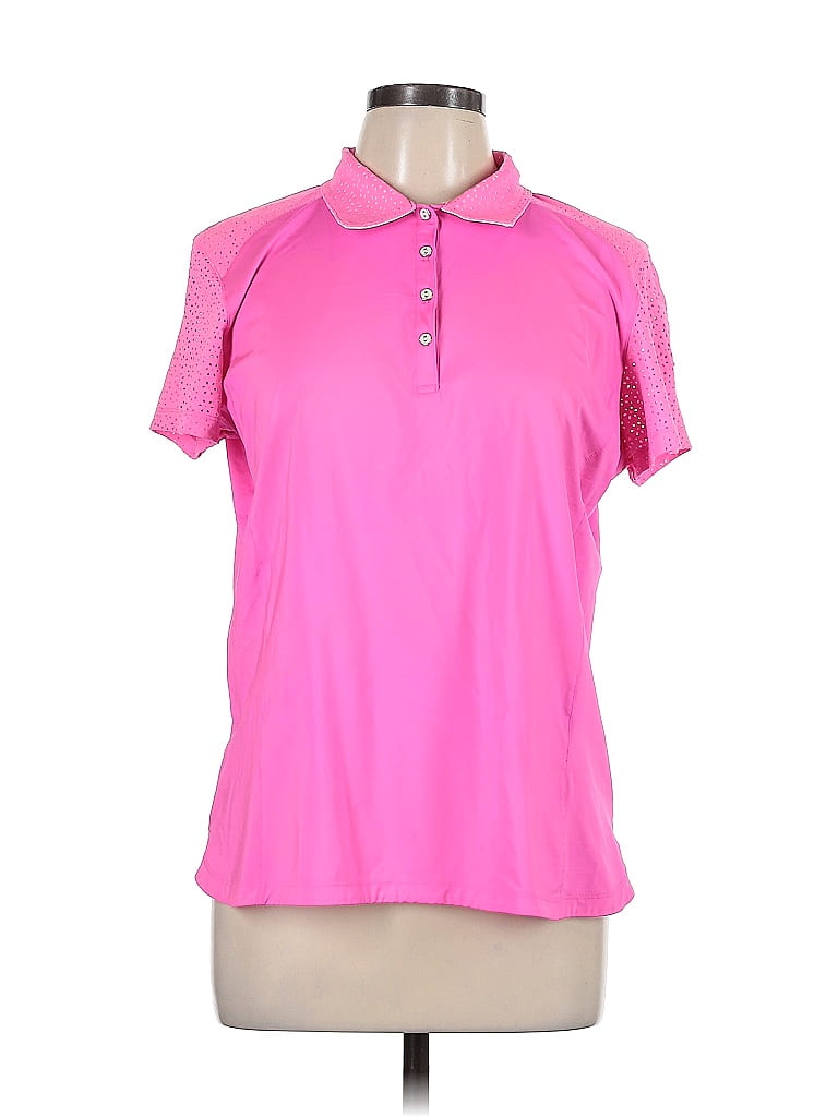 Lady Hagen Pink Short Sleeve Polo Size XL - photo 1
