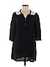 BECKEN 100% Viscose Black Blue Double Collar Dress Size 6 - photo 1