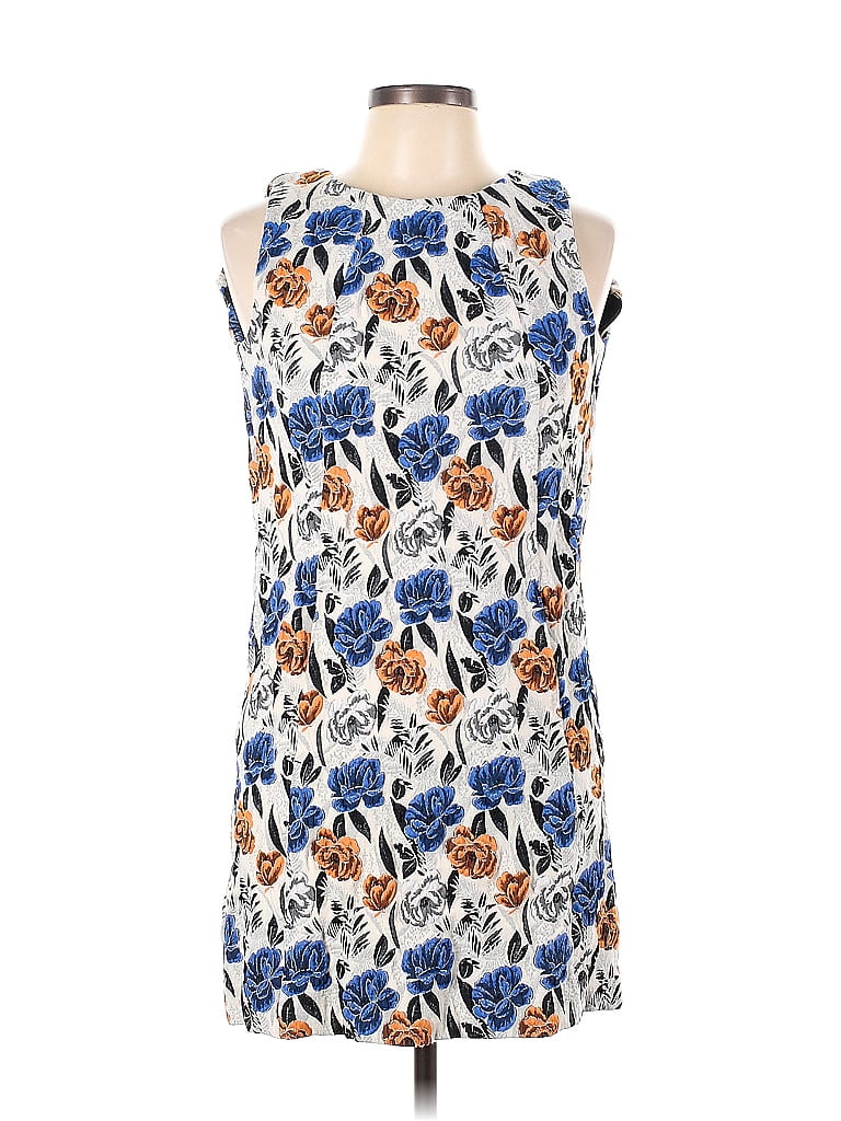 Pre-owned Slate & Willow Casual Dress In White