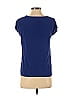 Les Petites... Collection 100% Silk Blue Short Sleeve Top Size S - photo 2