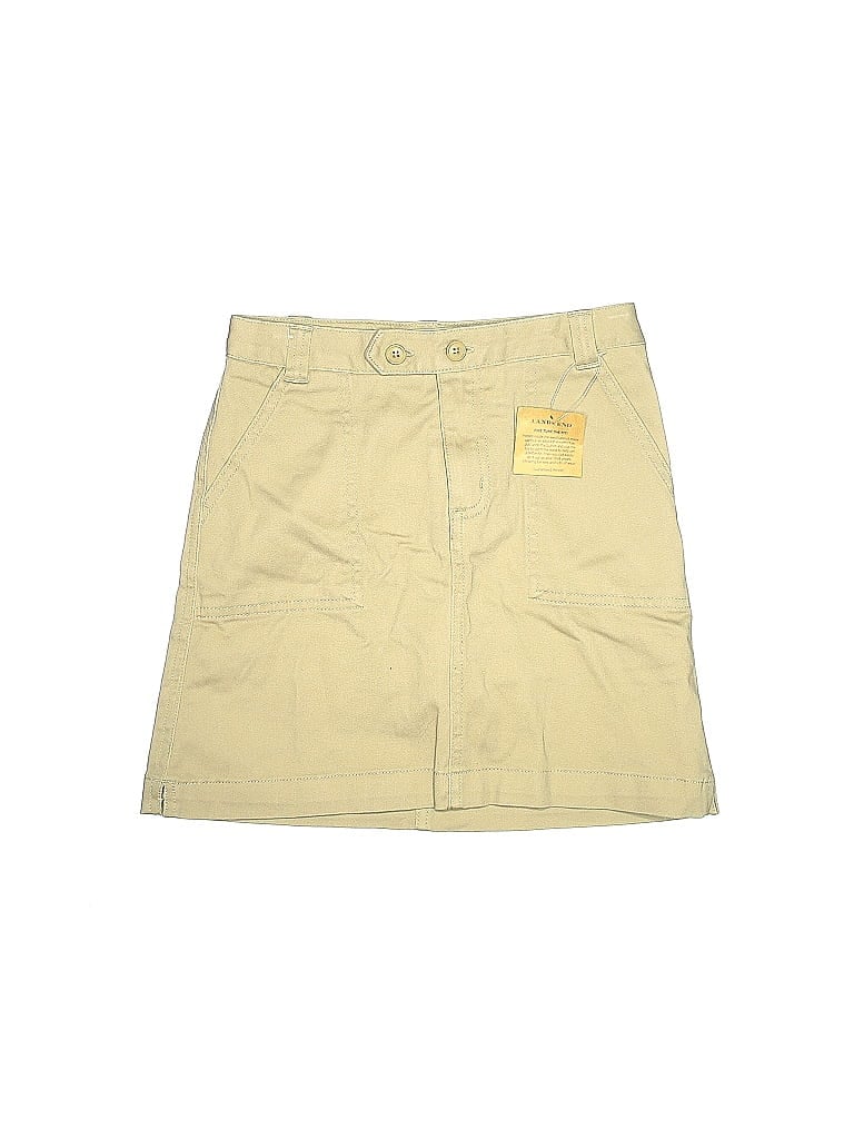 Pre-owned Lands' End Kids'  Skirt In Yellow