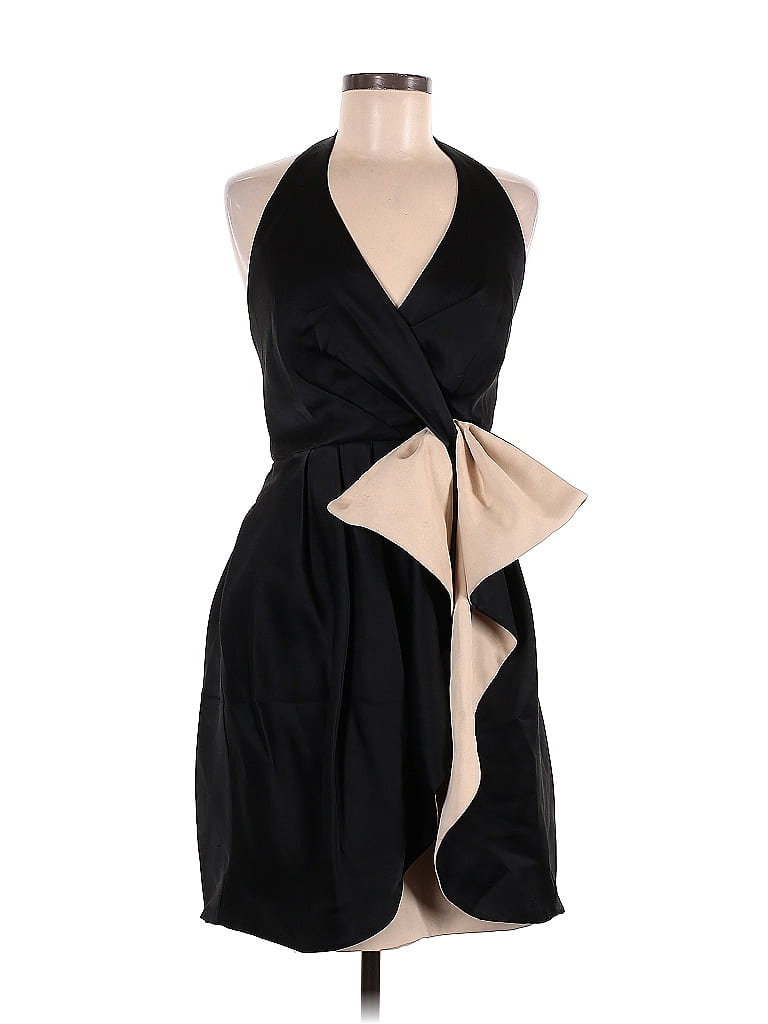 Halston Heritage 100% Polyester Black Cocktail Dress Size 6 - photo 1