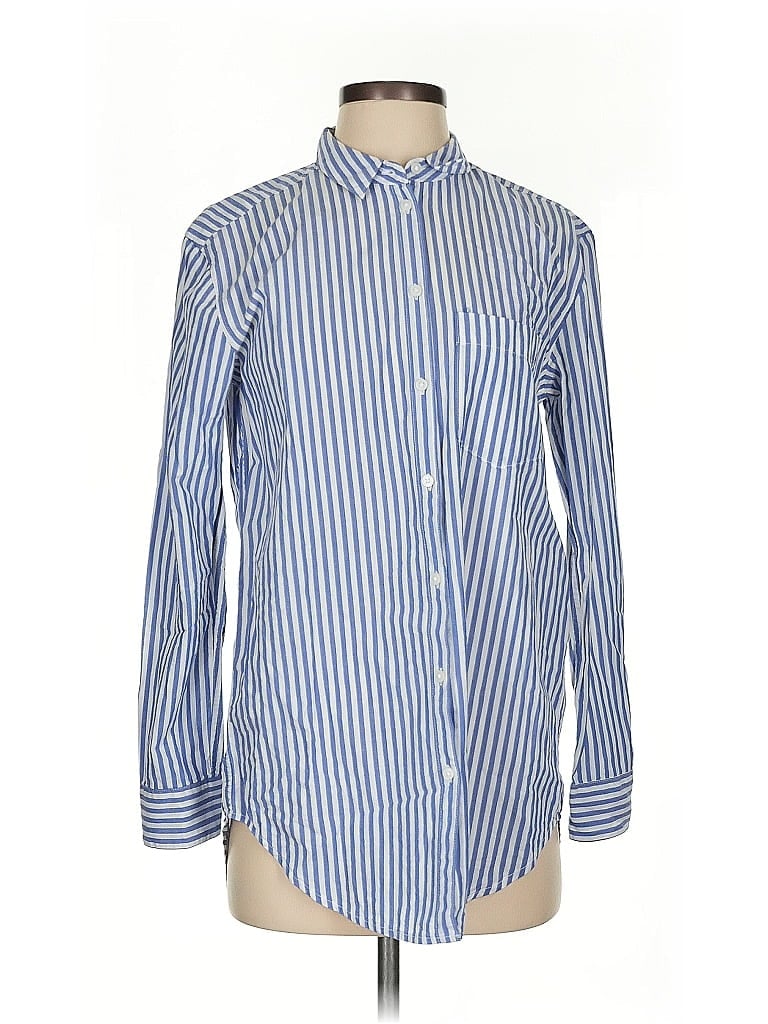 Pre-owned H&m L.o.g.g. Long Sleeve Button Down Shirt In Purple